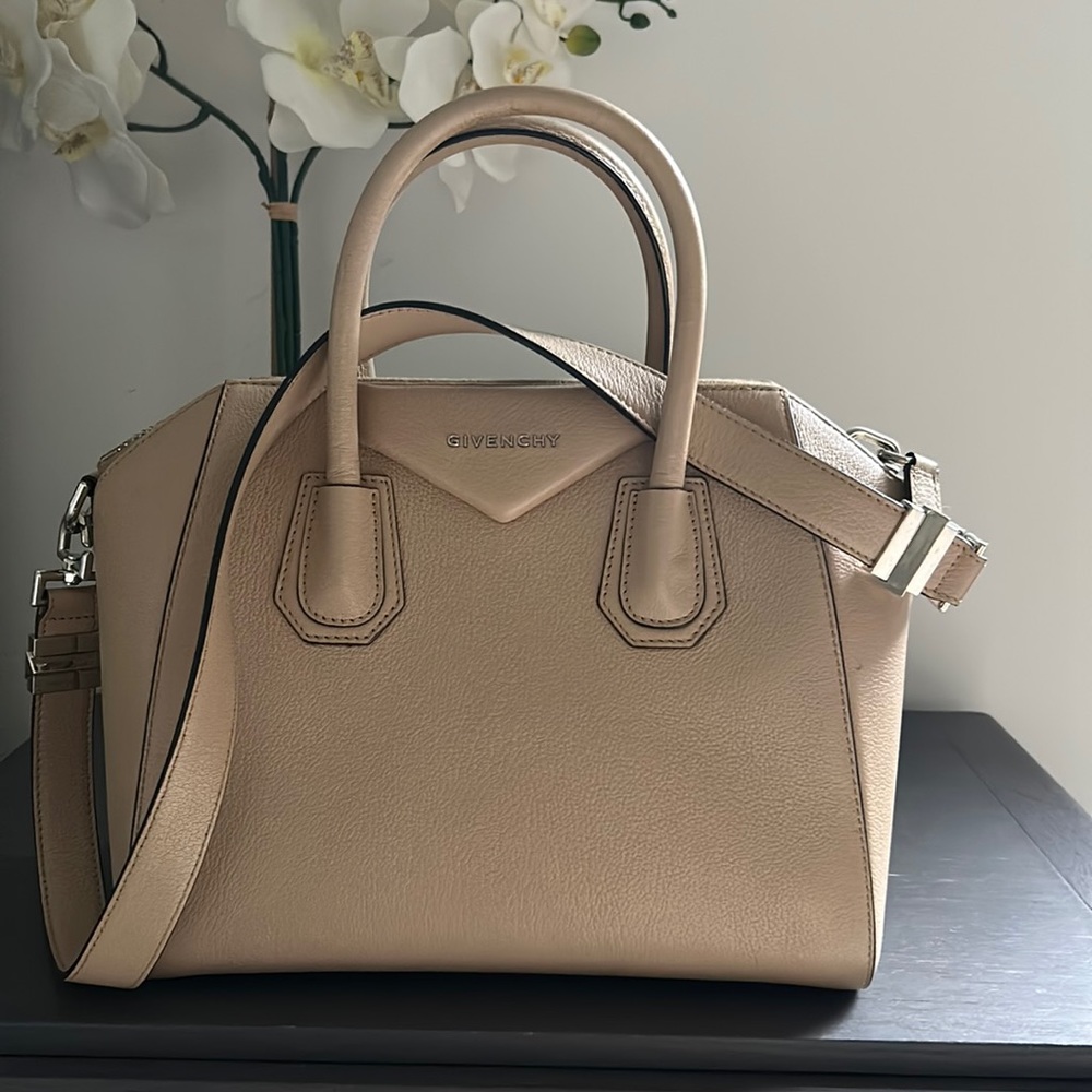 Givenchy gently used tan purse